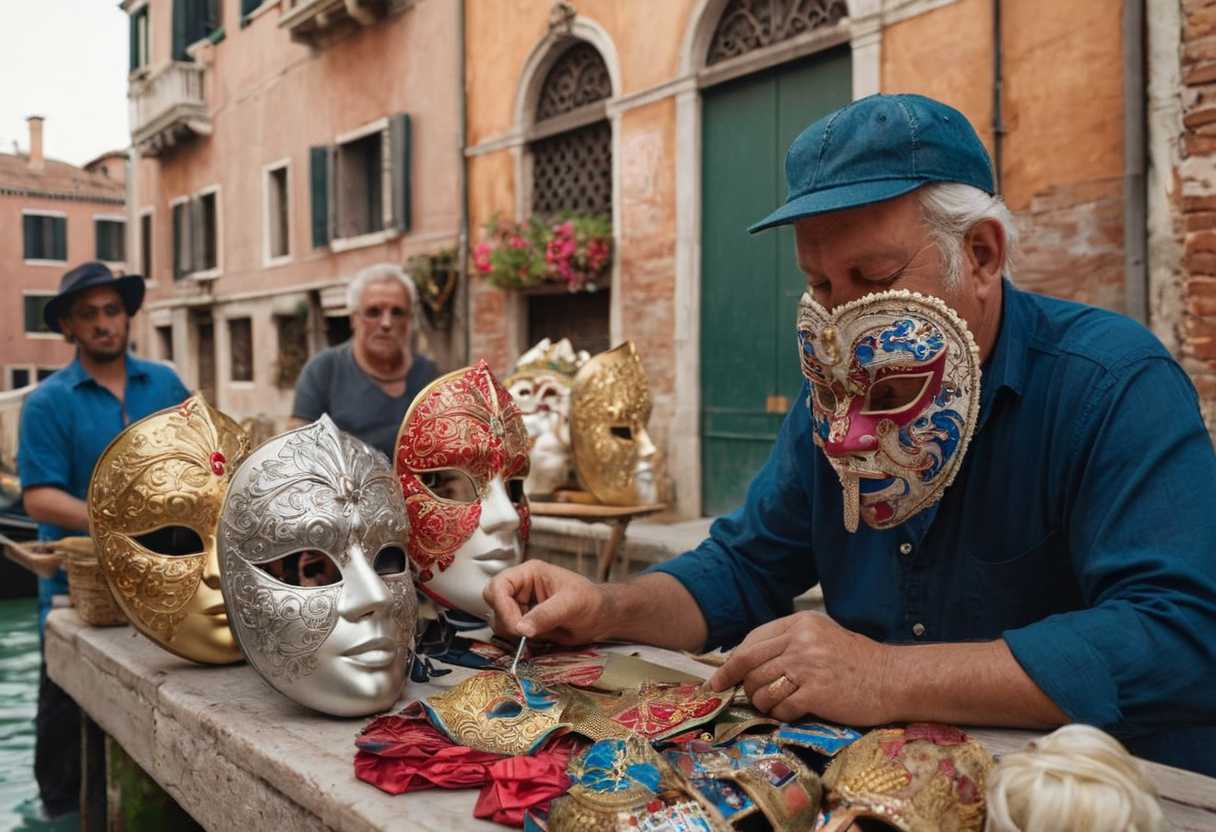 Davis Saroni le créateur de masques qui fait revivre les rues de Venise